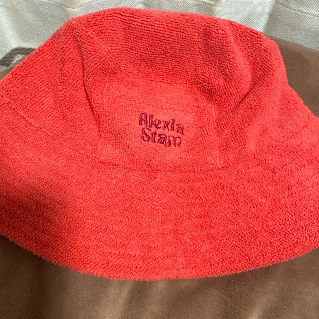 完売品 alexia stam Terry Bucket Hat バケハ レッド