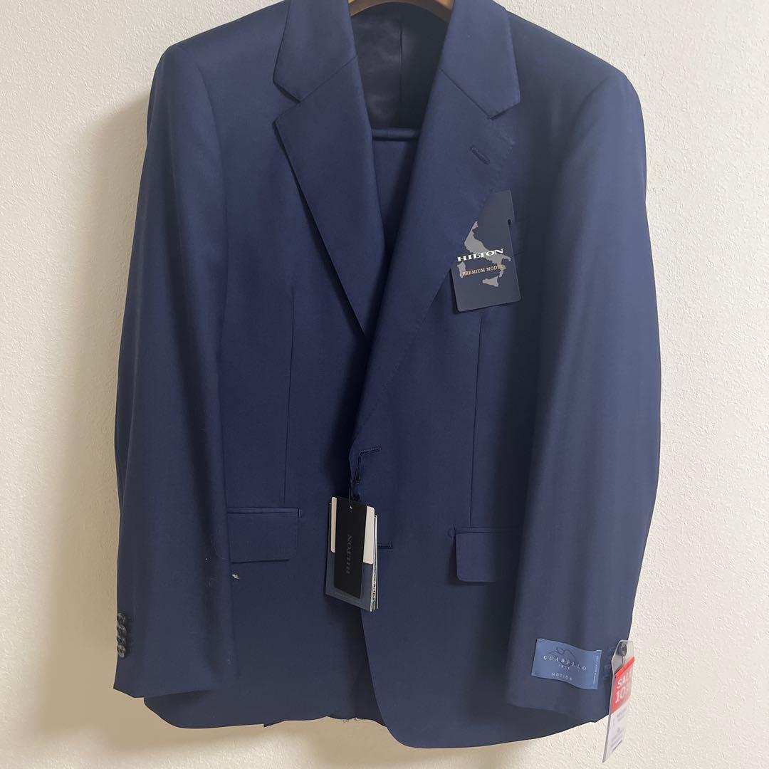 HiltonネイビースーツAB6未使用品