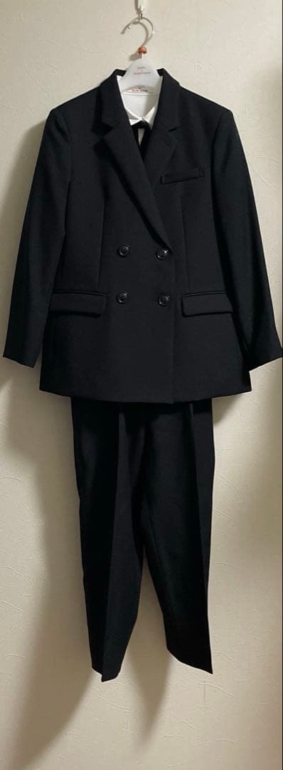 BEAMS DESIGN 女子150 黒ダブルス ーツ上下3点セット