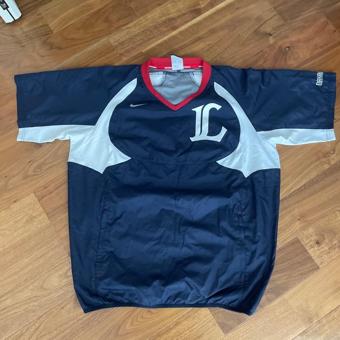 西武ライオンズ中村選手実使用　ベースボールジャケット ネイビー