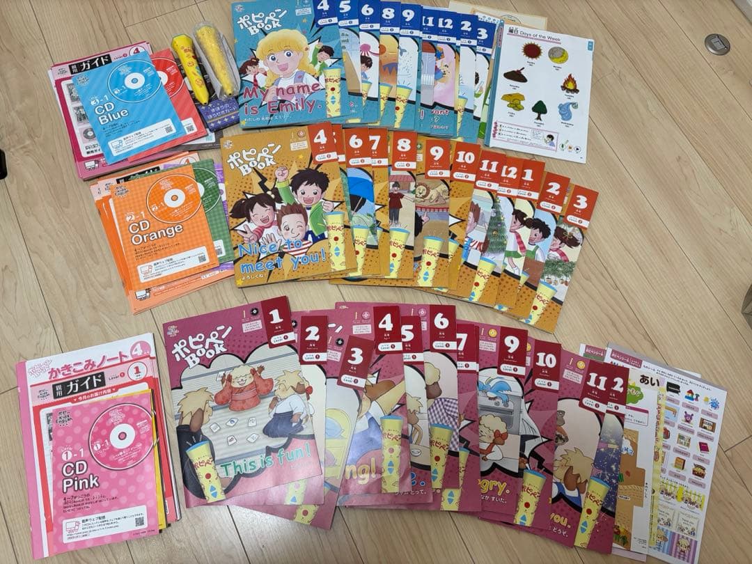 ポピーキッズイングリッシュ レベル1、2、3