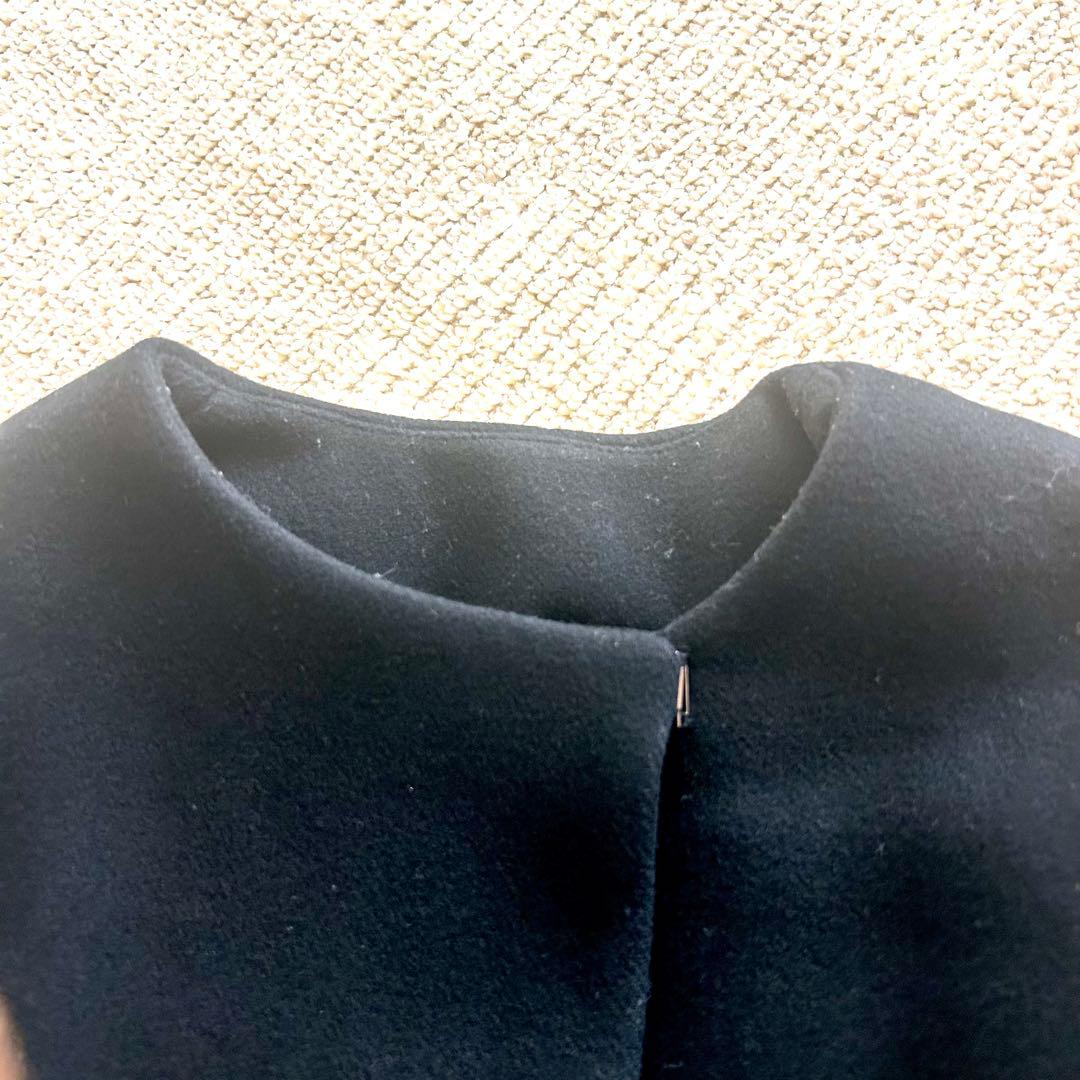 ヴェルメイユ パー イエナ メルトン テント ライン コート ロング リボン