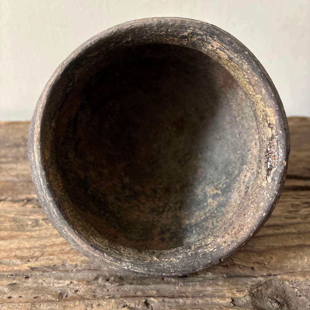 須恵器小壺　古美術　古道具　花器　アンティーク　骨董　新羅　高麗　南蛮　検:李朝