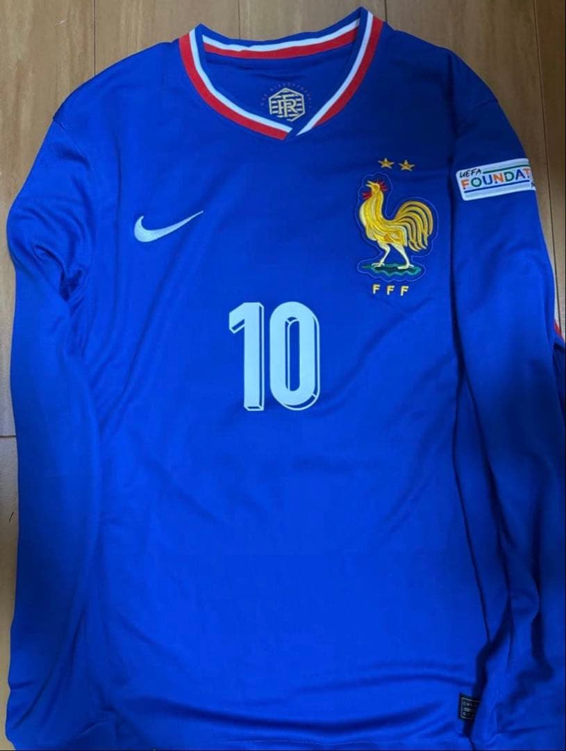 レアル・マドリード フランス代表 エムバペ 10 長袖ユニフォーム