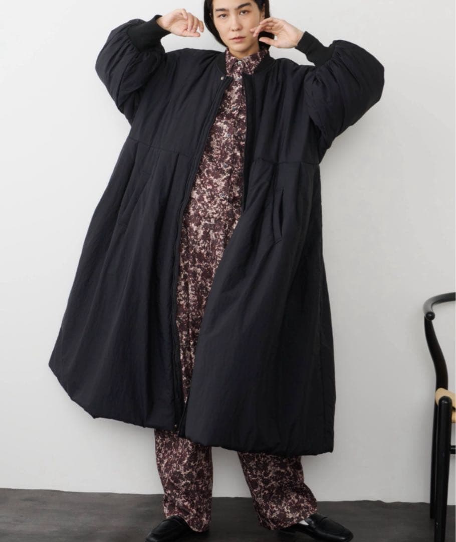 Libra Cue リブラキュー MA-1モンスターコート ブラック