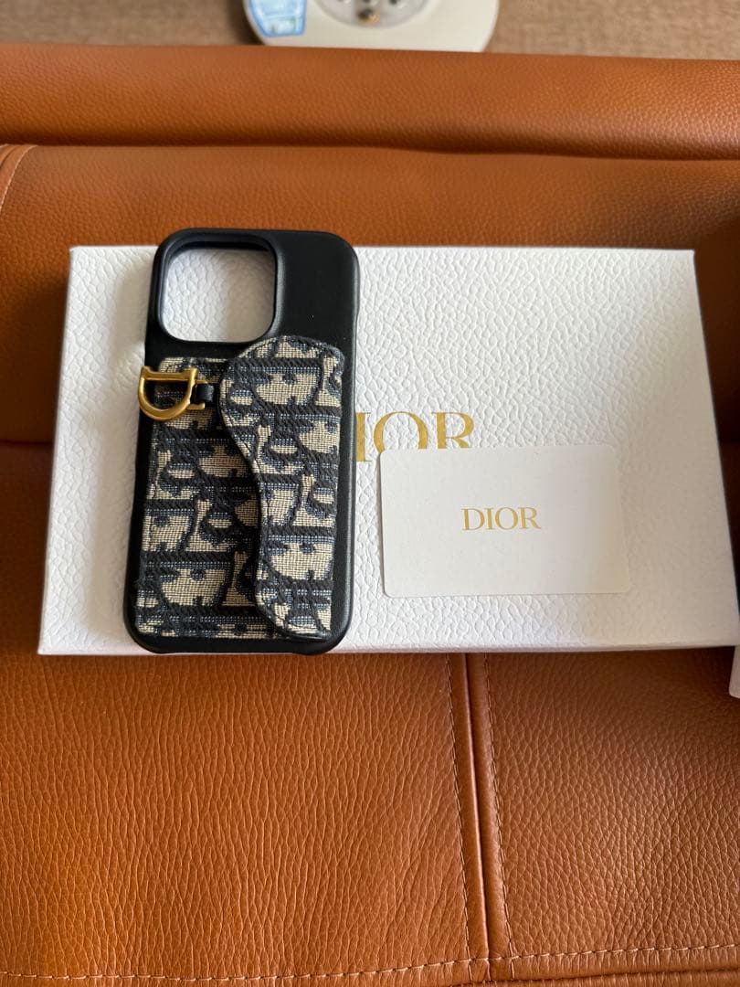Dior iPhone16Proケース　カナージュ　ラムスキン