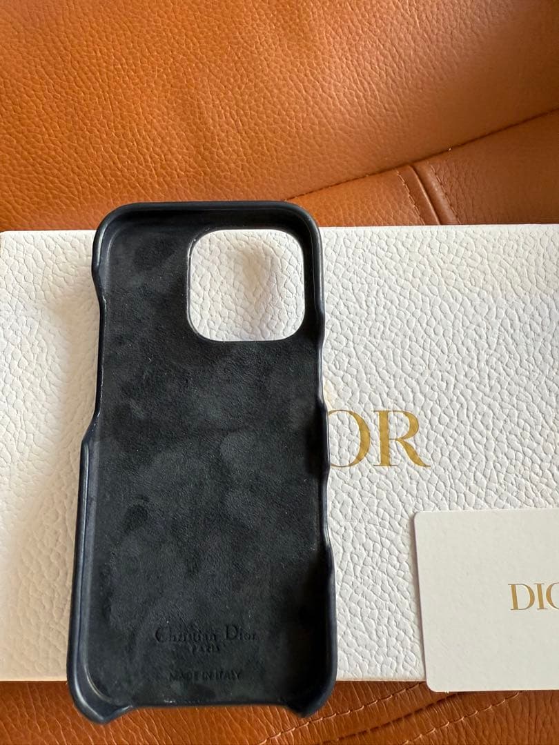 Dior iPhone16Proケース　カナージュ　ラムスキン