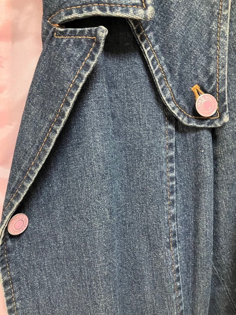 D&G デニムロングコート　春　スプリングコート