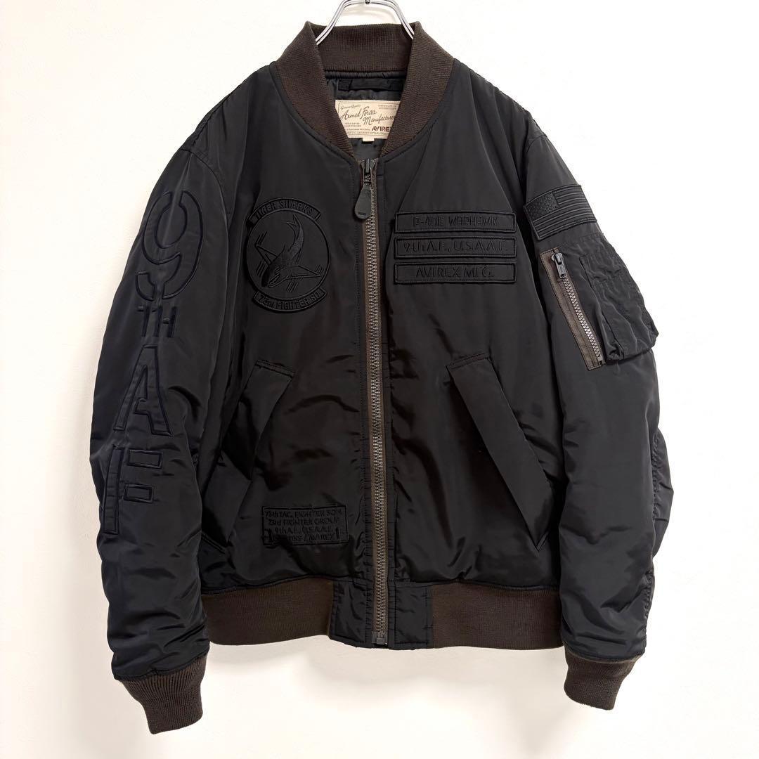 【入手困難XL】 アヴィレックス MA-1 タイガーシャーク フライトジャケット