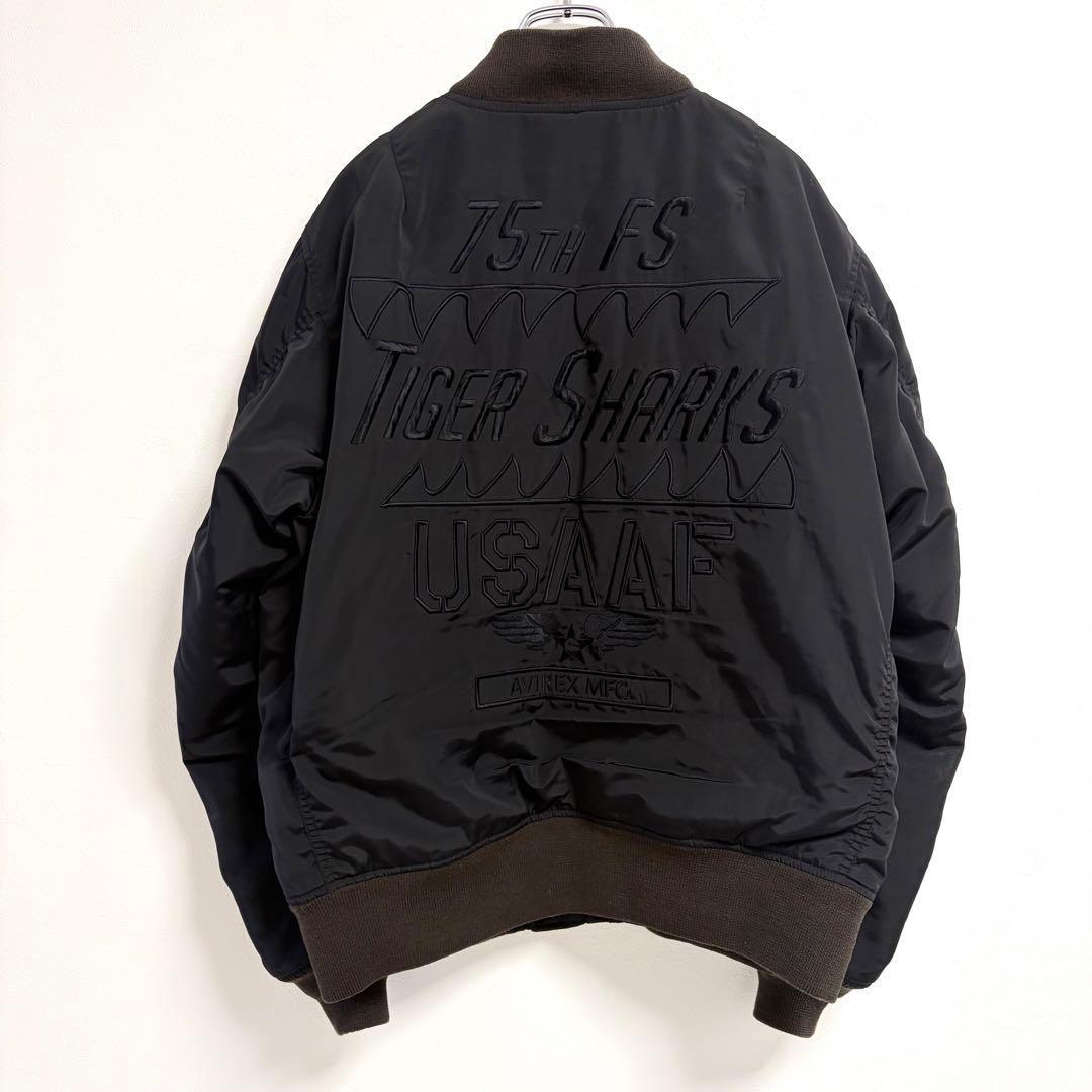 【入手困難XL】 アヴィレックス MA-1 タイガーシャーク フライトジャケット