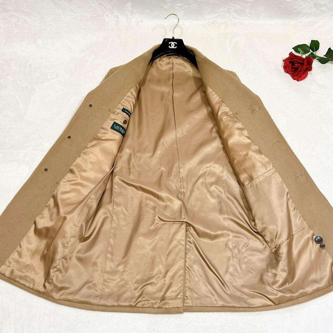 ほぼ未使用✨　ローレン　ラルフローレン　チェスターコート　キャメル　カシミヤ