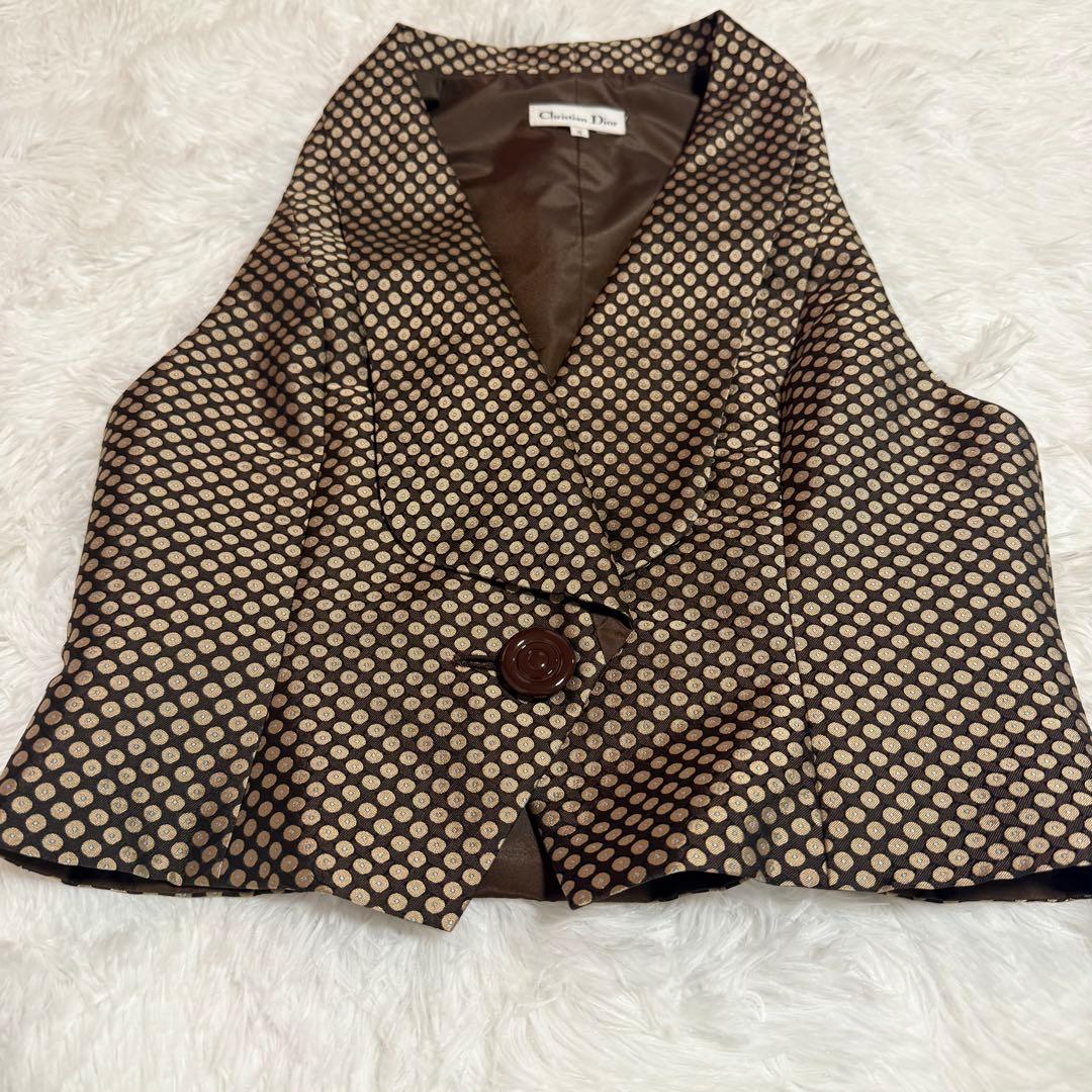 クリスチャンディオール シルクベスト Christian Dior ヴィンテージ