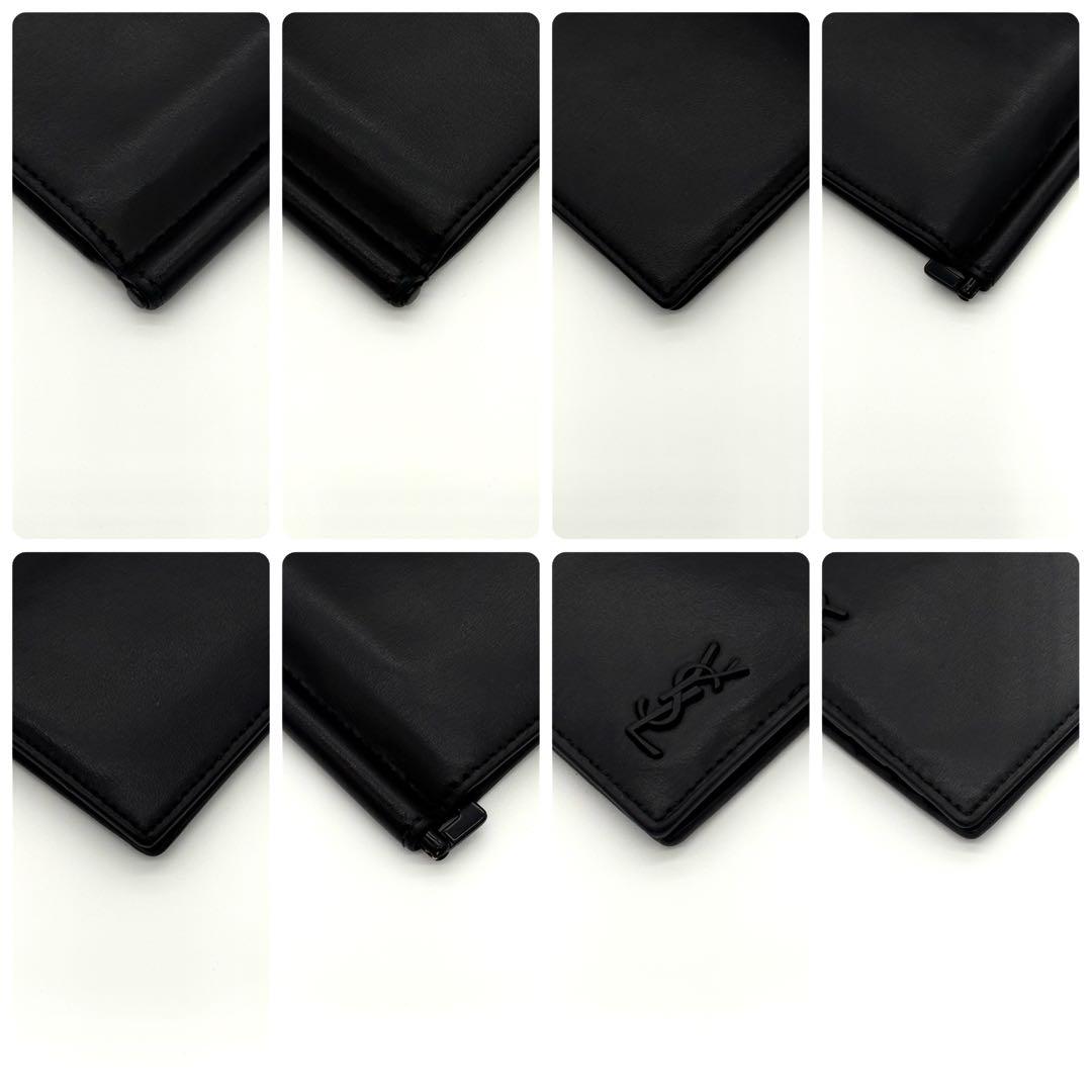 サンローラン YSL マネークリップ お札入れ レザー 黒 ブラック 1794