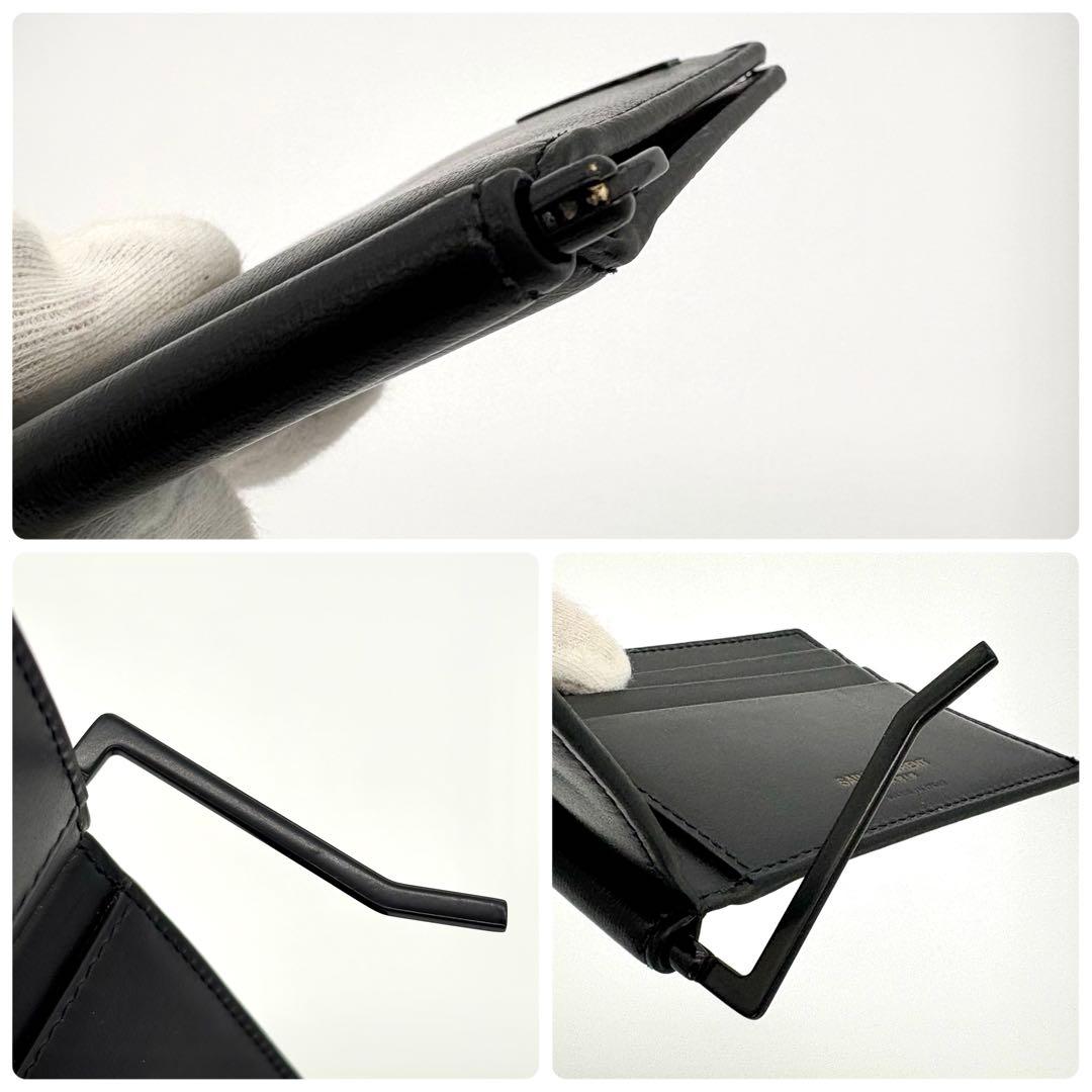 サンローラン YSL マネークリップ お札入れ レザー 黒 ブラック 1794