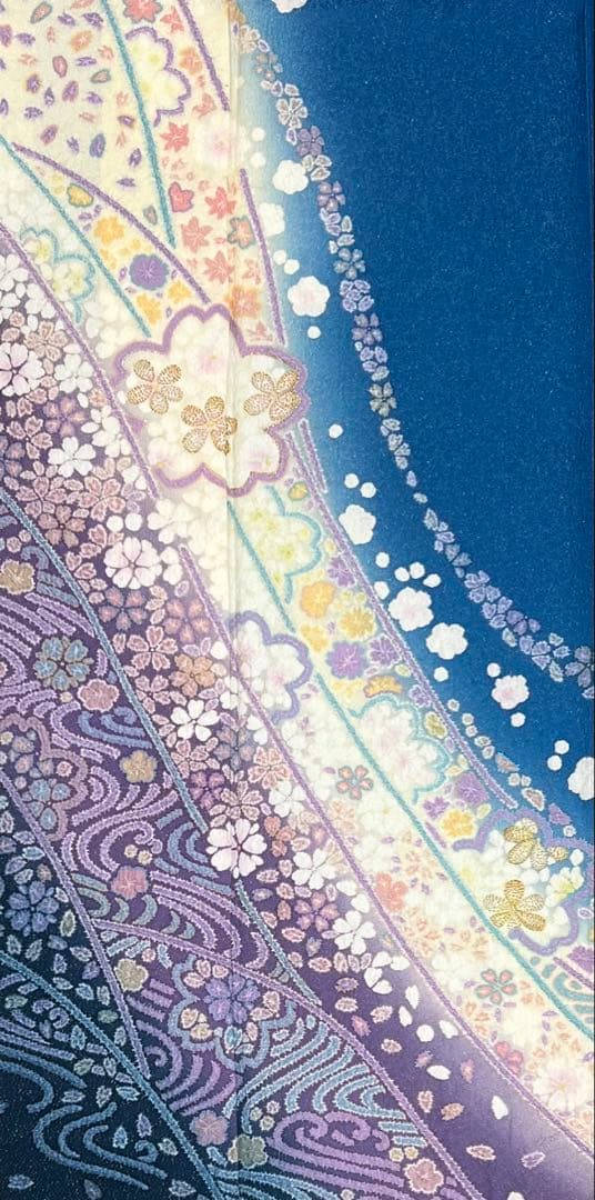 振り袖　フルセット　長襦袢　朧　金彩加工　刺繍入り　金通し　成人式　711