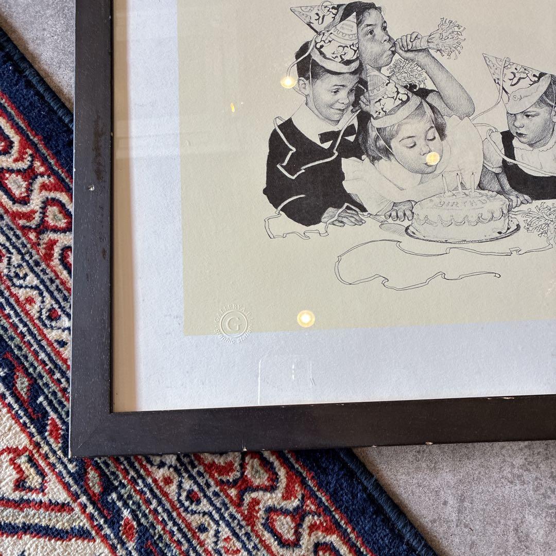p*o様 ノーマン・ロックウェル ドローイング『誕生日』