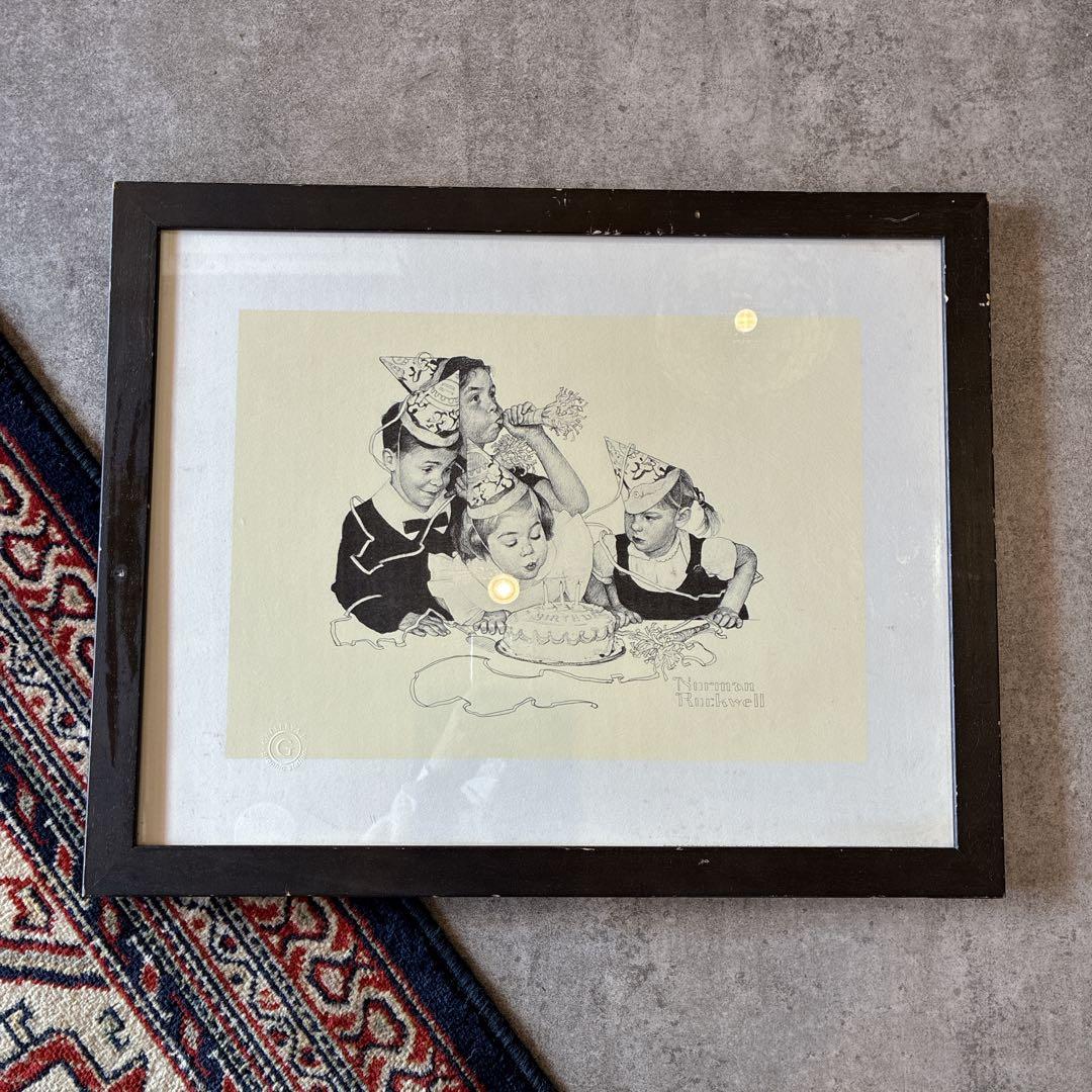 p*o様 ノーマン・ロックウェル ドローイング『誕生日』