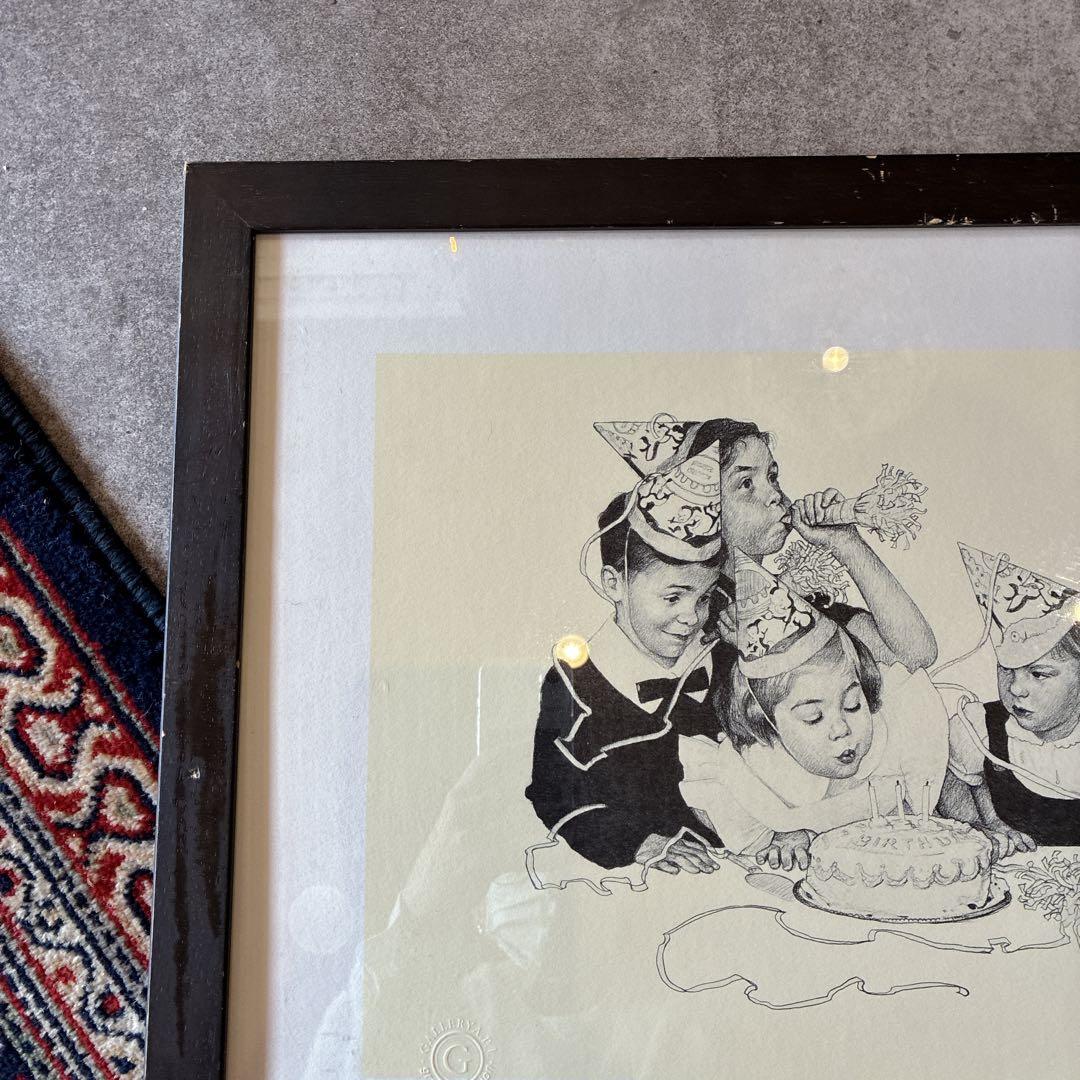 p*o様 ノーマン・ロックウェル ドローイング『誕生日』