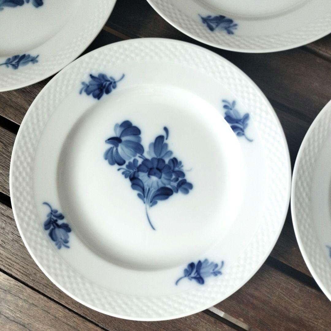ロイヤルコペンハーゲン ブルーフラワー プレート5枚セット（直径21.5センチ）