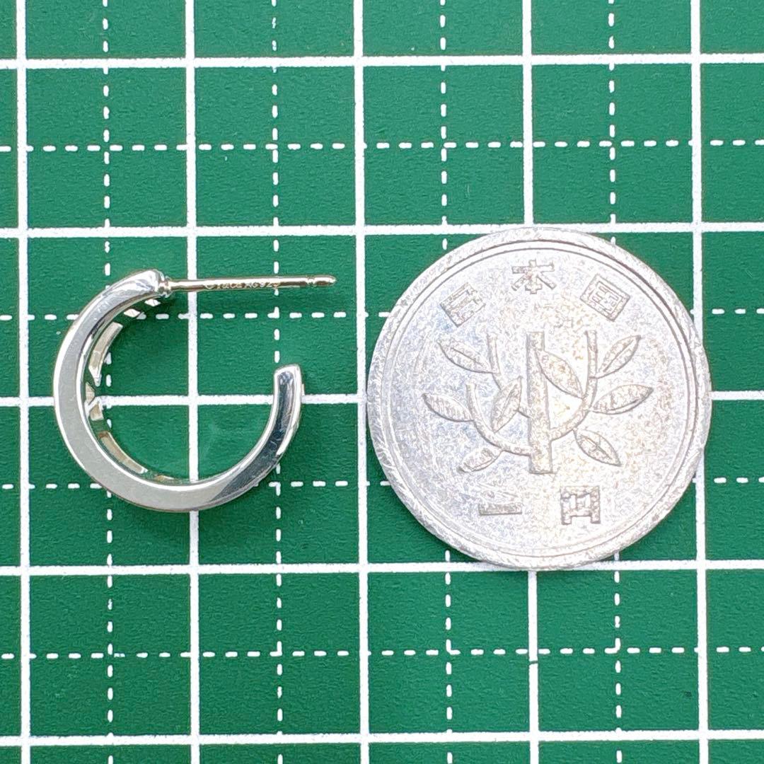 極美品 ティファニー オープンアトラス フープ ピアス シルバー925