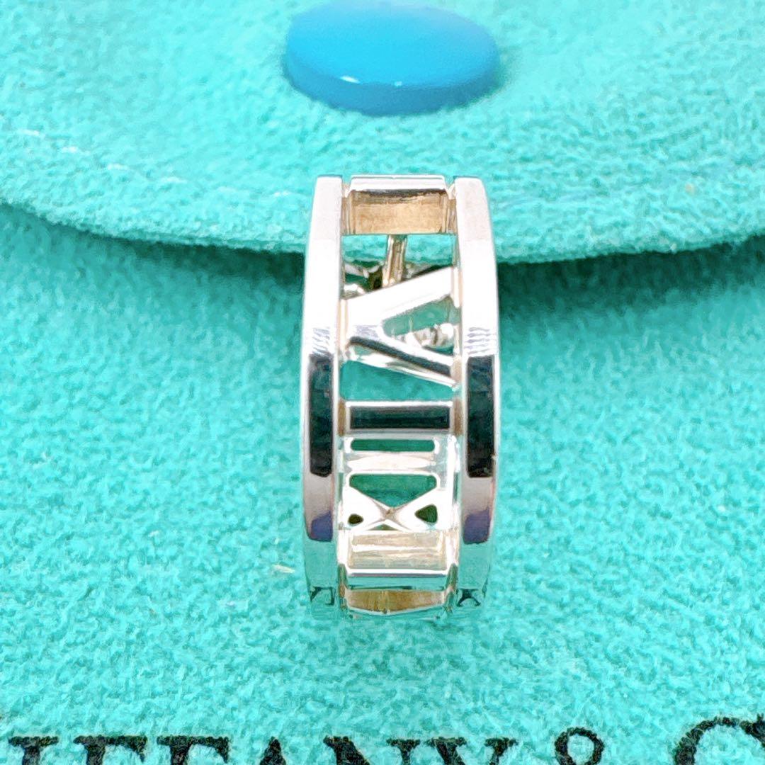 極美品 ティファニー オープンアトラス フープ ピアス シルバー925