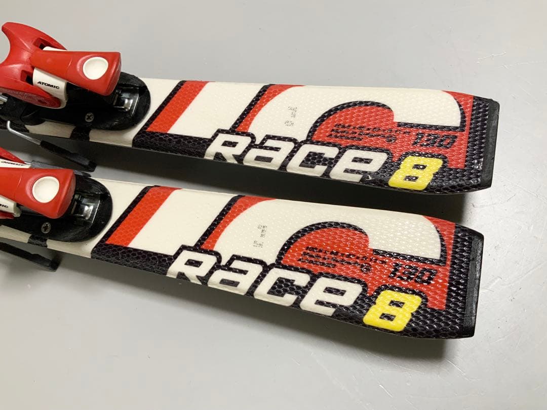 ジュニアスキー 4点セット　ATOMIC 板130cm／靴24-24.5cm