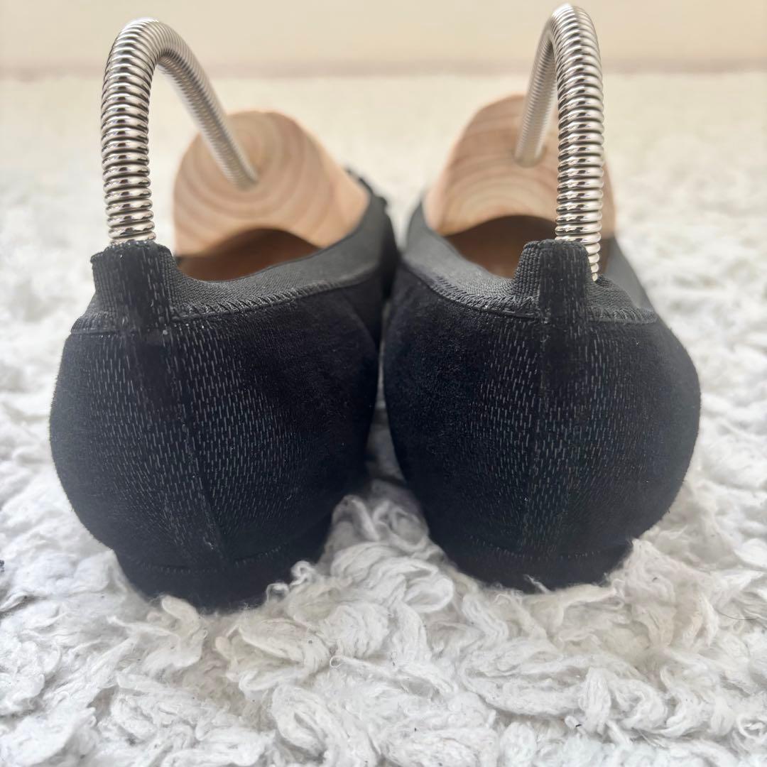 CHANEL バレエシューズ フラットシューズ ココマークブラック パンプス