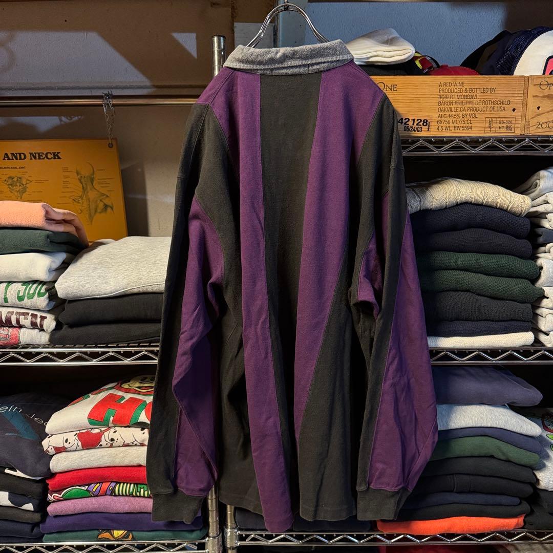 90s POLO by Ralph Lauren ラガーシャツ 太縦ストライプ