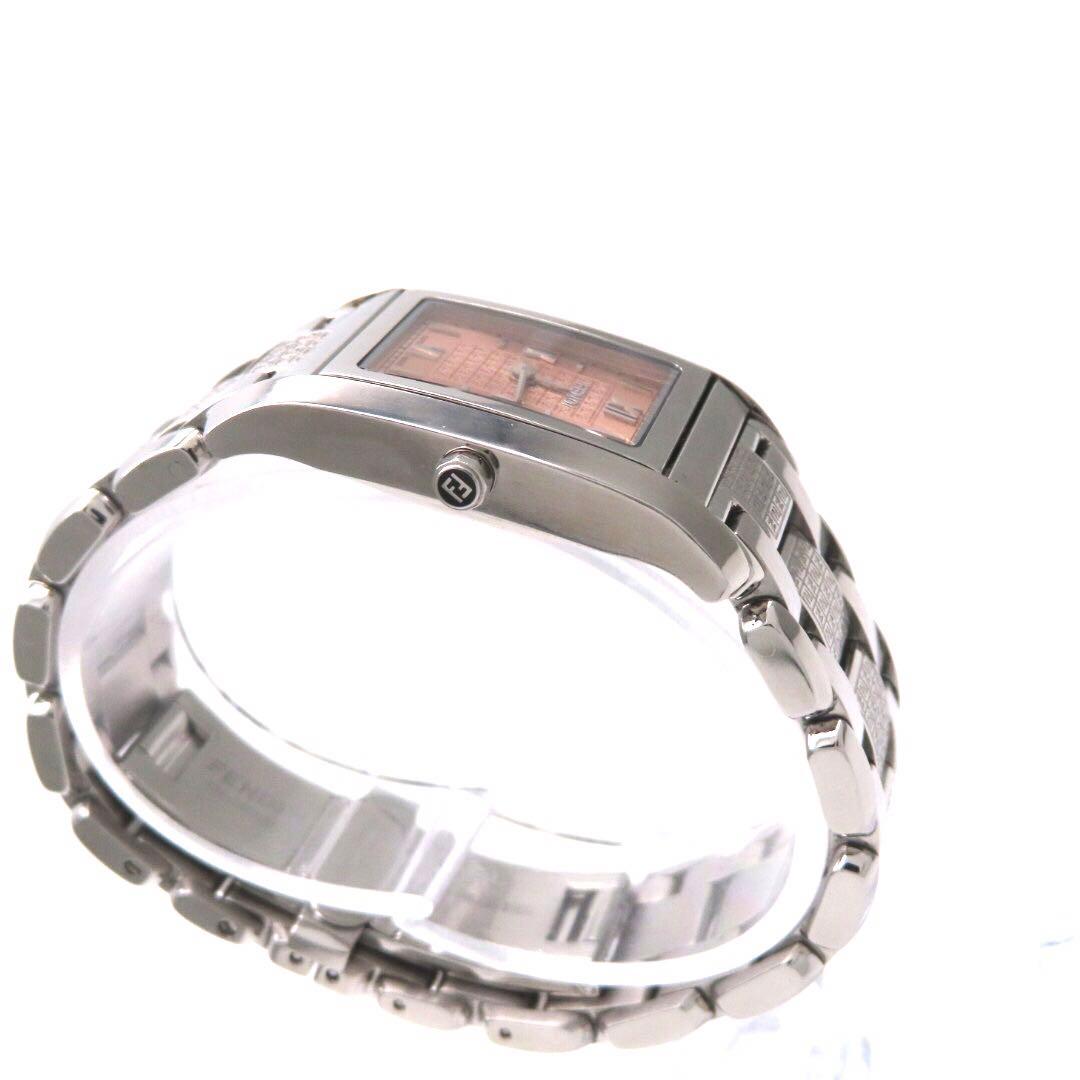 ☆極美品 7600L FENDI フェンディ 時計 ループ 回転 ピンク