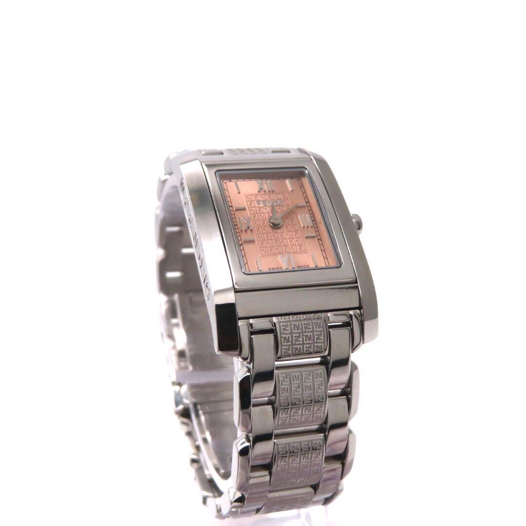 ☆極美品 7600L FENDI フェンディ 時計 ループ 回転 ピンク