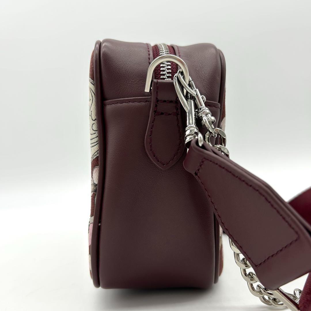 【極美品】 イアパピヨネ SWASH コラボ ショルダーバッグ ボルドー 総柄