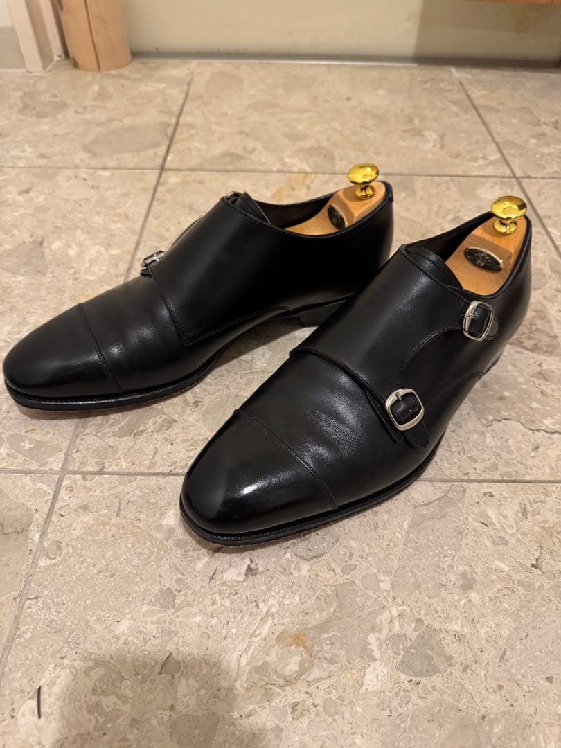 レイマー　ダブルモンクストラップ ドレスシューズ