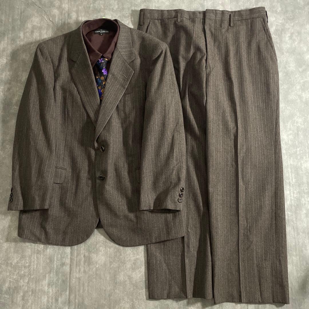 DORMEUIL×GIVENCHY英国製ウール スーツ×花柄シルクセットアップ