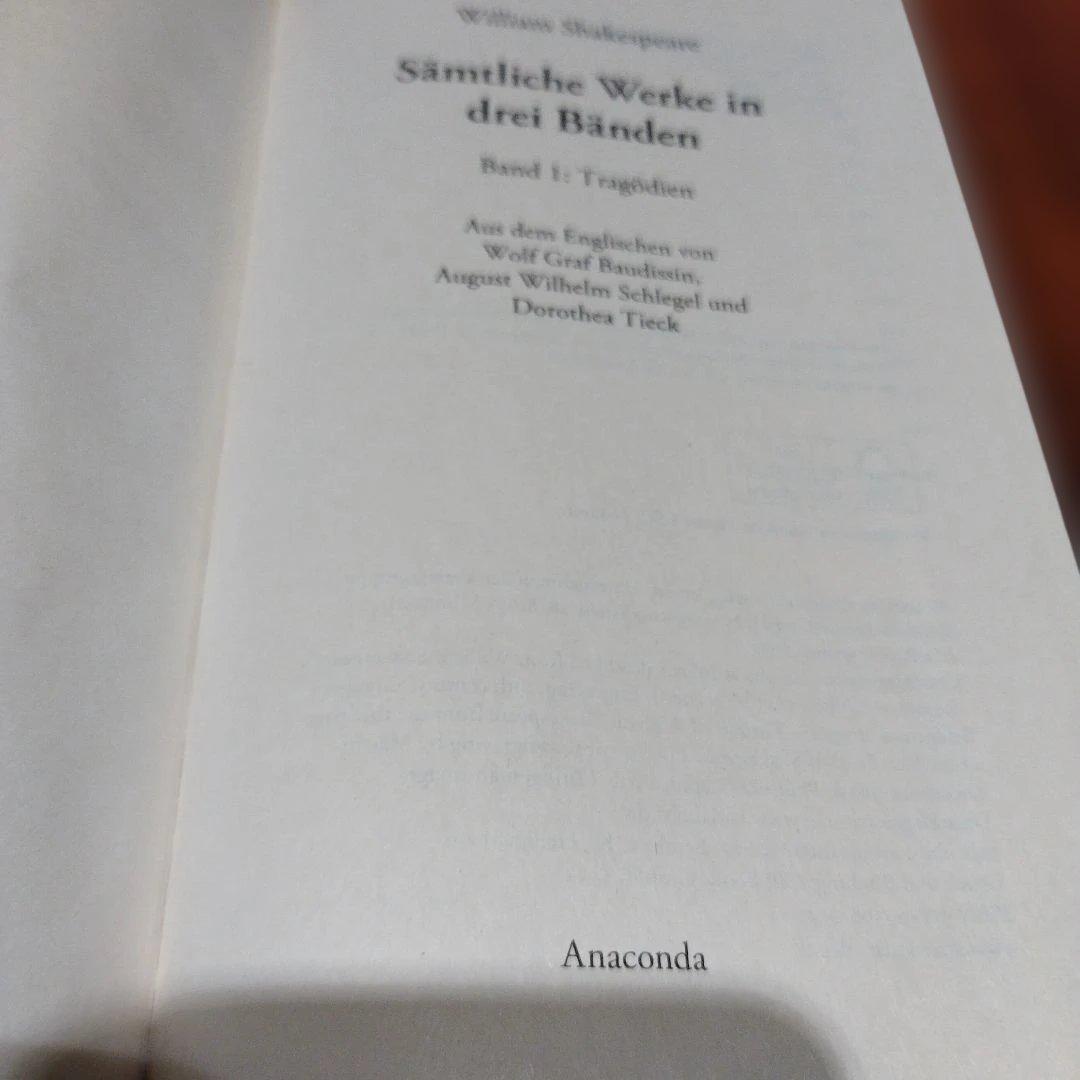 William Shakespeare Drei Bänden　2020年