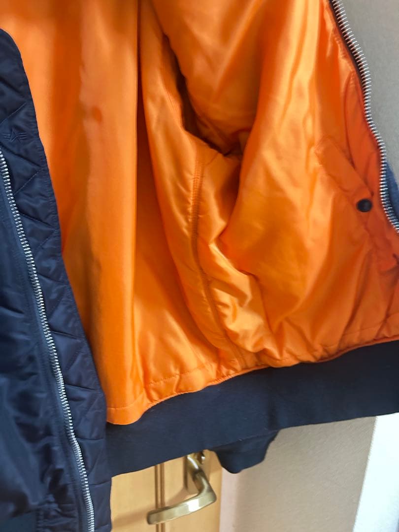 マルゲリータ アルファ MA-1 フライトジャケット ネイビー XL