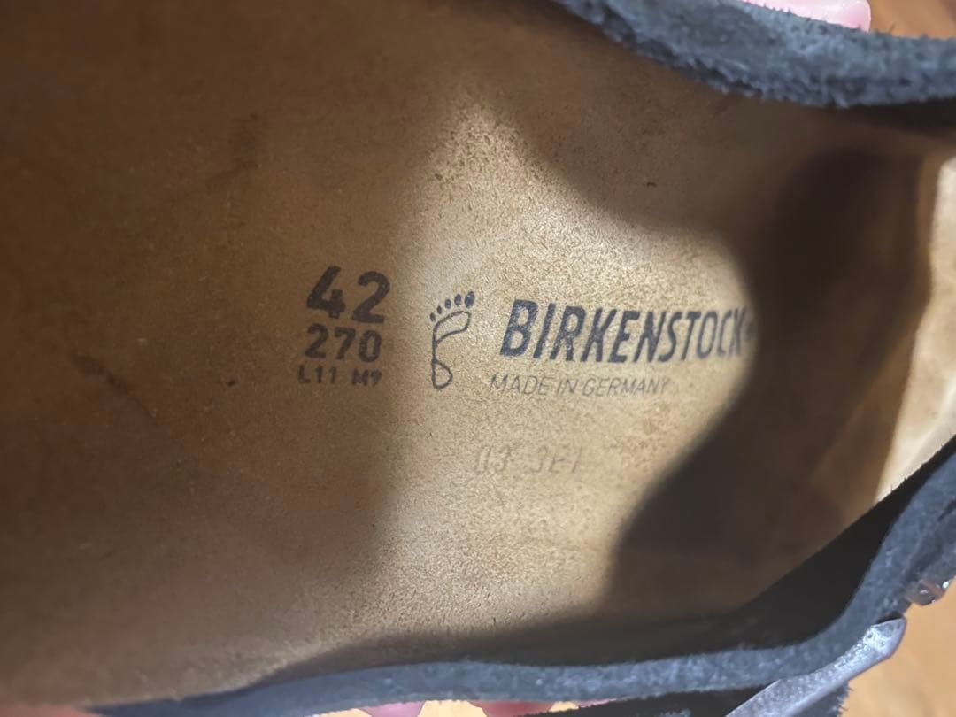 ビルケンシュトック チューリッヒ 42 27cm 黒 スエード レギュラー