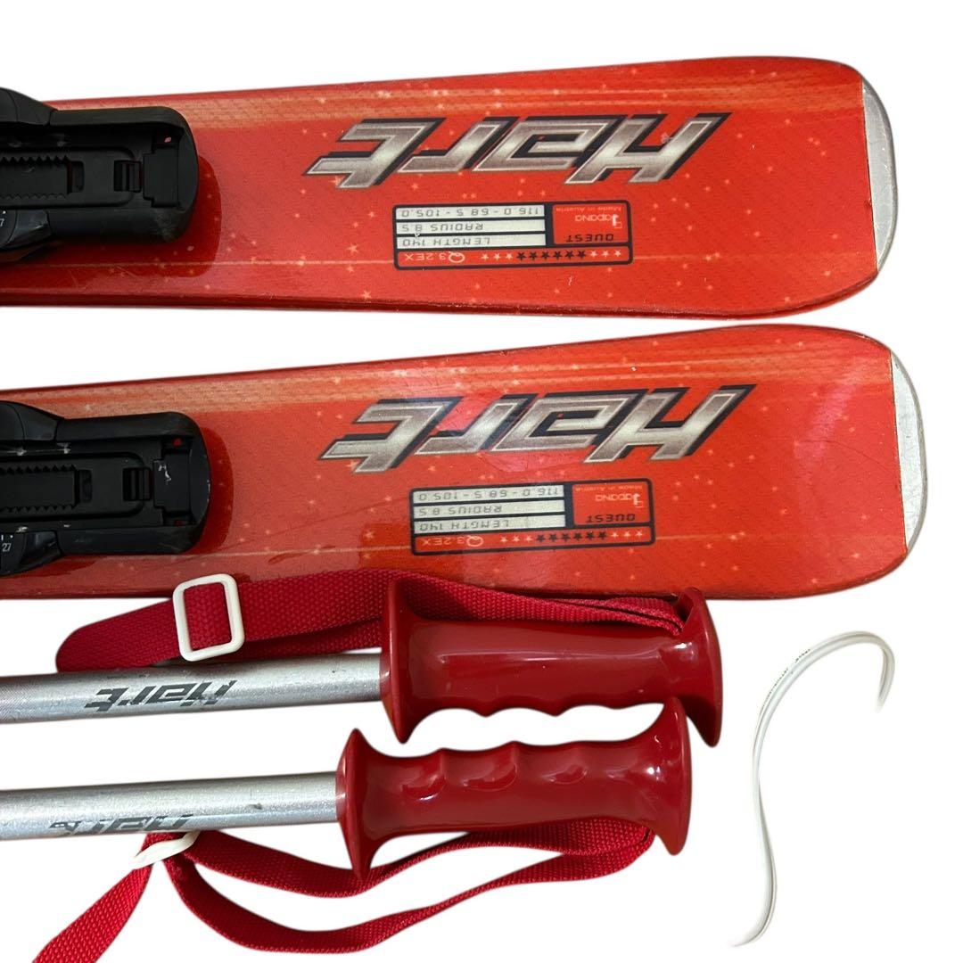 ⑥スキーブーツ、25cm280mmレディース大人女性セットスキー板、ストック3点