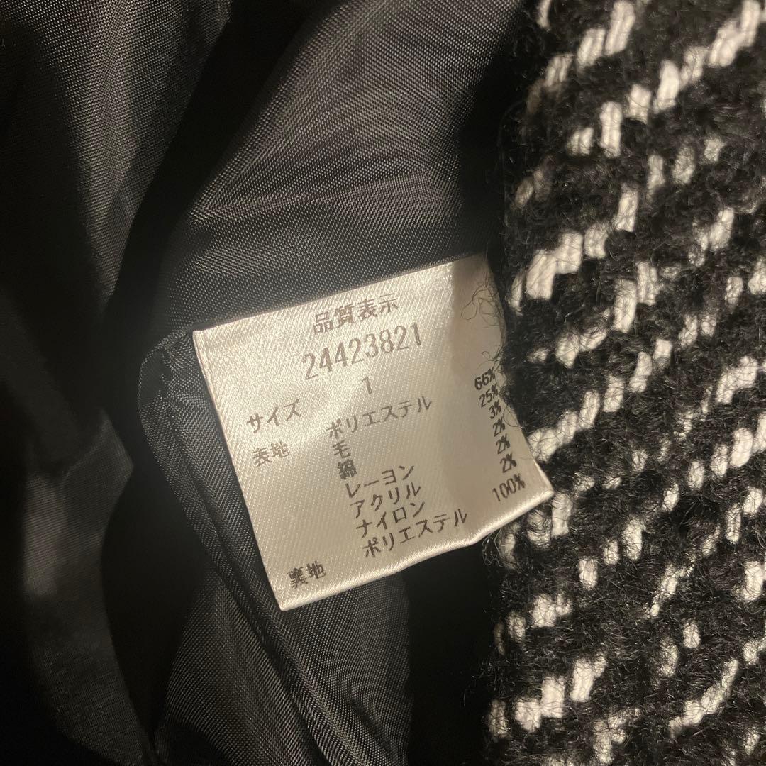 【新品】アプワイザーリッシェ2024AW 金釦ノーカラーコート S アウター