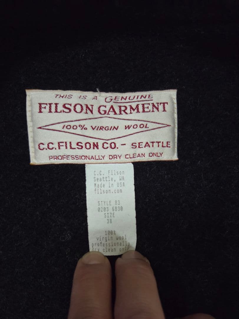 フィルソン ダブルマッキーノクルーザー チャコール