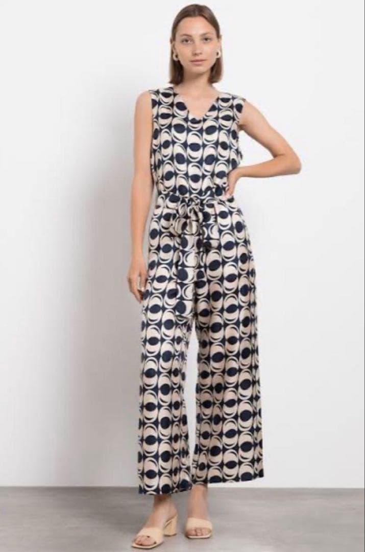 マックスマーラ　オールインワン　幾何学模様38サイズ