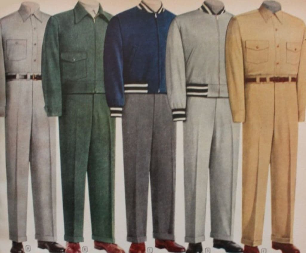 40s 50s ロカビリー ヴィンテージ スラックス カスリ