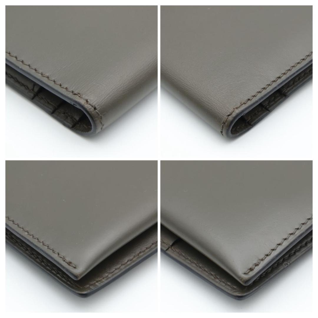 【極美品】HERMES ベアンクラシック ボックスカーフ　モカ系　長財布