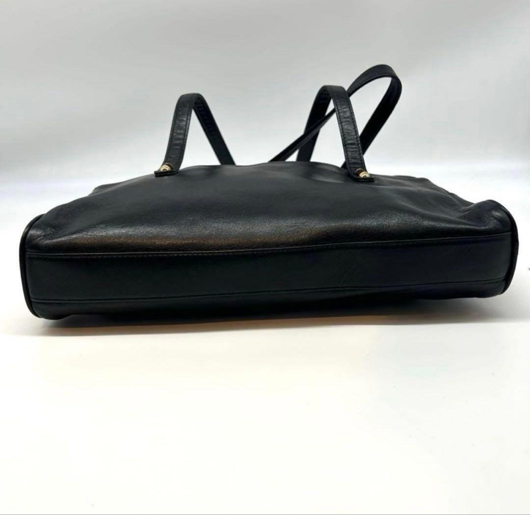 Dior CD金具 レザー ショルダーバッグ オールレザー ブラック