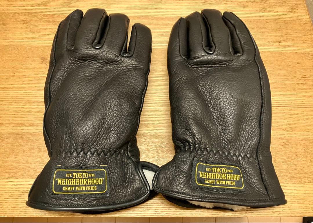 NEIGHBORHOOD レザーグローブ LARGE