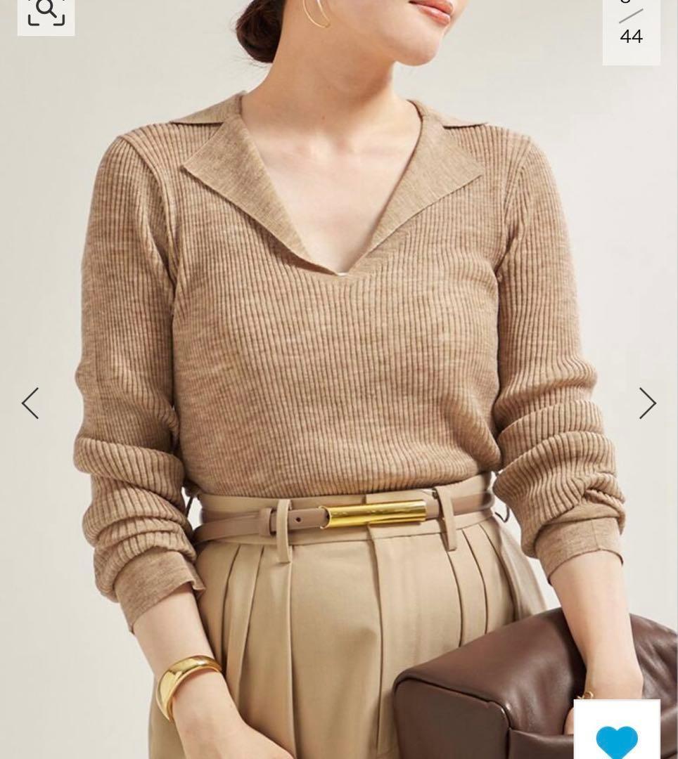 新品　プラージュ　TAILOR COLLAR RIB プルオーバー