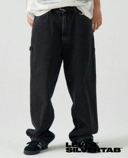 30×30【新品】リーバイス シルバータブ バギーカーペンター　BLACK