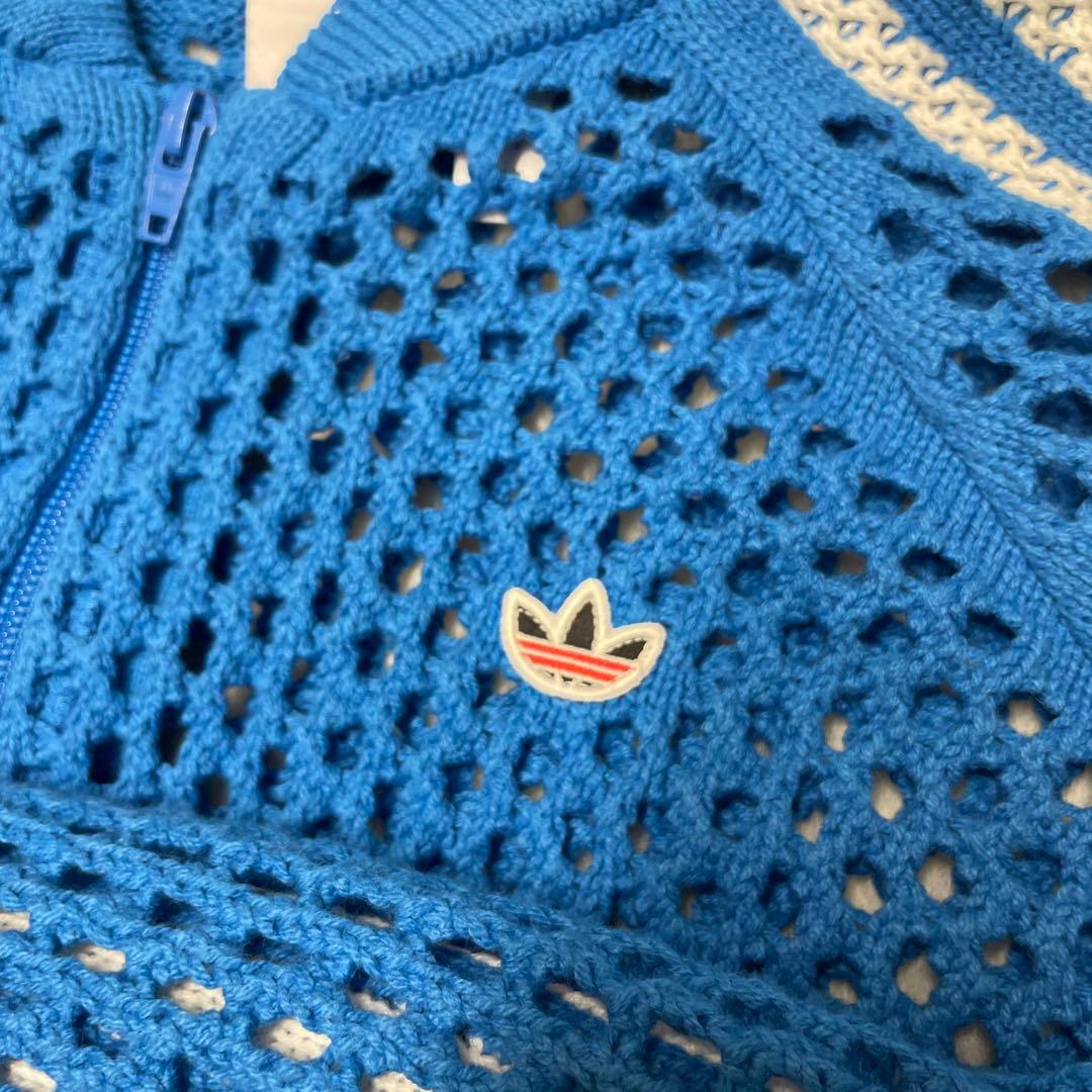 トップス adidas CLOT CROCHET TRACKTOP BRBLUE