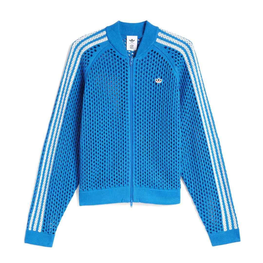 トップス adidas CLOT CROCHET TRACKTOP BRBLUE