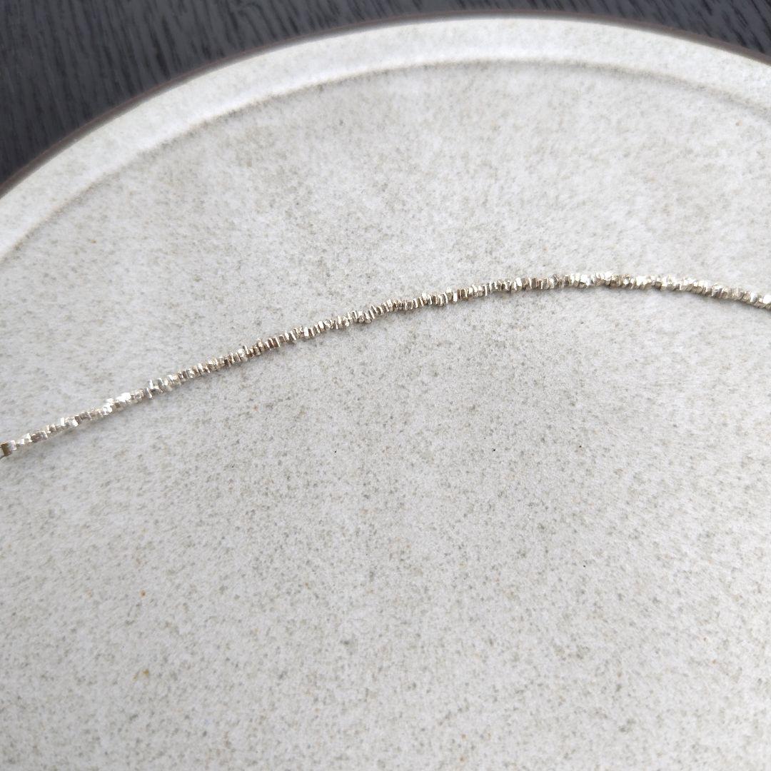 素麺みたいな^^パール＆極小カレンシルバービーズのネックレス