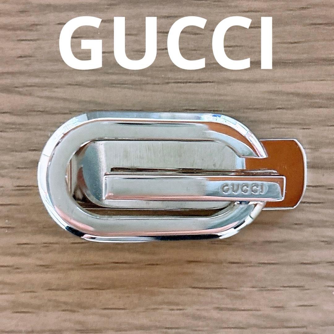 GUCCI グッチ レア Ｇマーク ロゴ モチーフ マネークリップ 美品